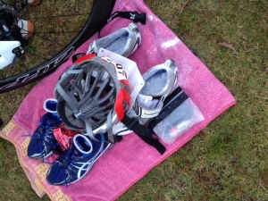 Transition Setup On The Trusty Pink Towel 
